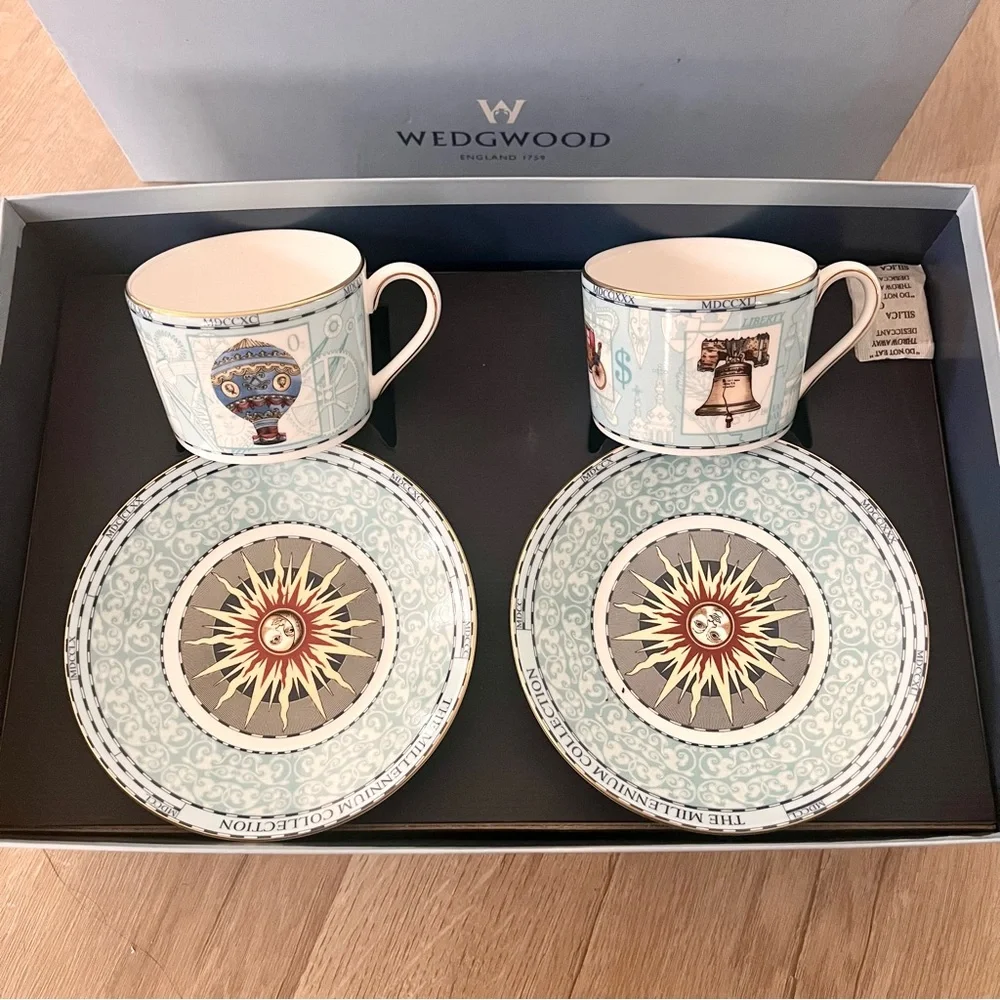 Wedgwood Millennium Collection 18th Century Discovery & Enlightenment Teacup Set